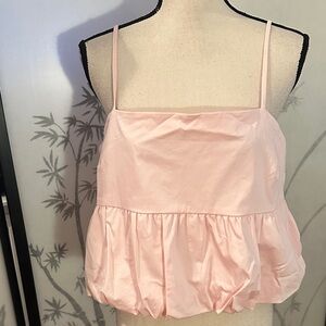 Abound Pale Pink Spaghetti Strap Bubble Hem Cami